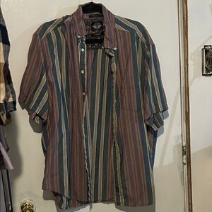 Dockers Multicolor Striped Casual Shirt